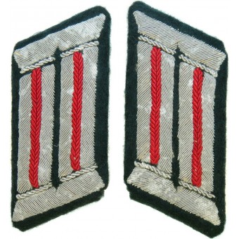 Wehrmacht mid war issue Artillery officers collar patches. Espenlaub militaria